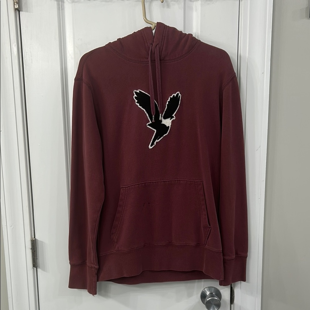 Maroon Hoodie with Bird Logo